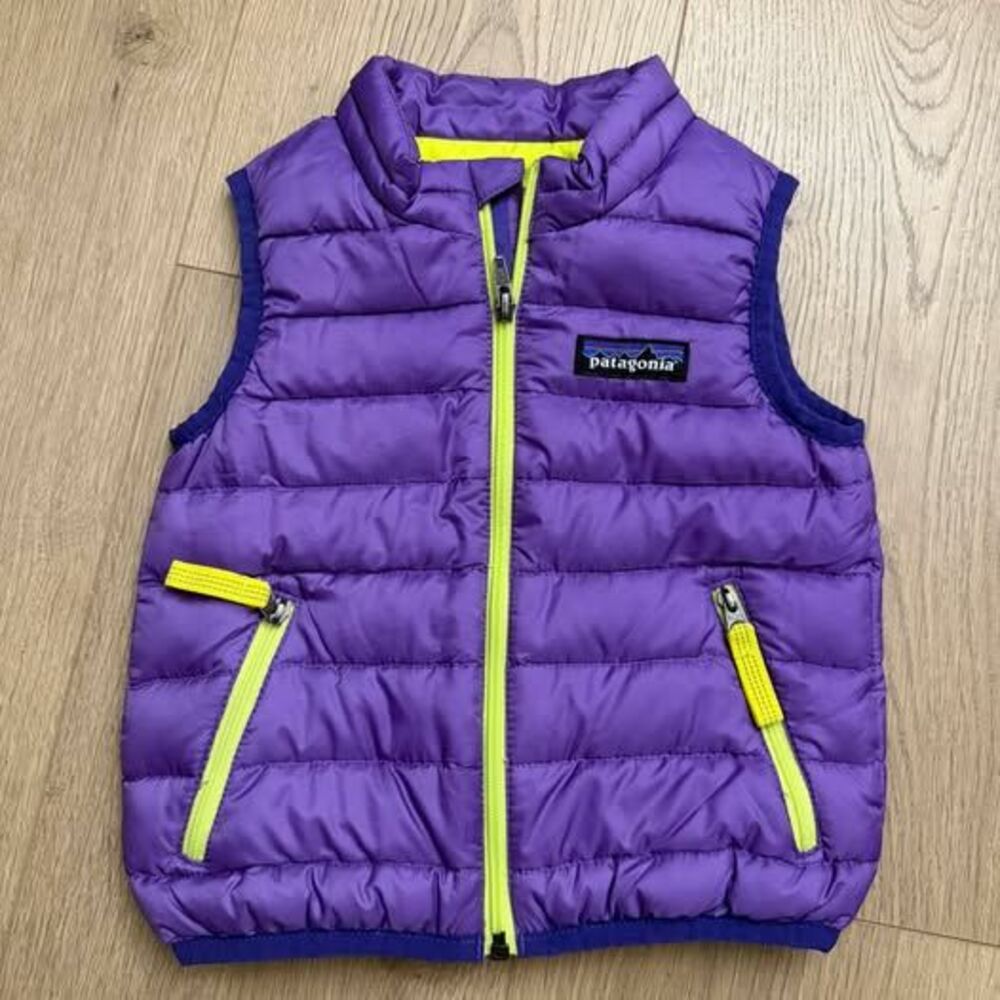 Patagonia Baby Down Puffer Vest 6-12M Purple